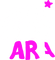 White and pink text on a dark blue background